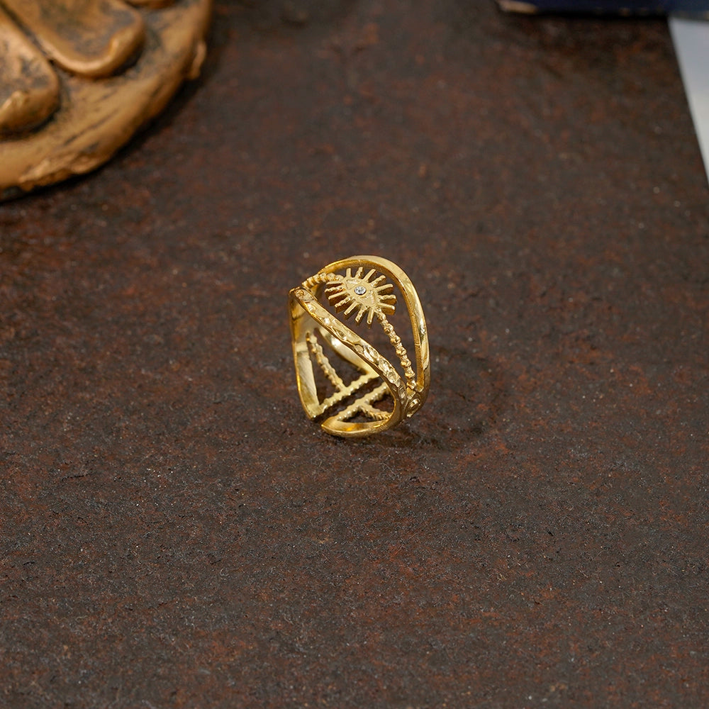 Non-Fading Niche Design Ins Glossy Female Ring