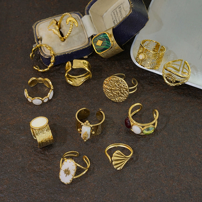 Non-Fading Niche Design Ins Glossy Female Ring