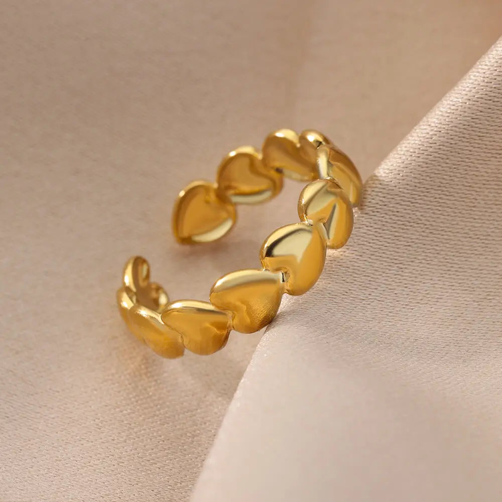 Romantic Heart Rings