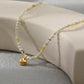Natural Stone Necklace 18K Gold