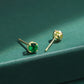 Emerald Round Full Diamond Stud Earring