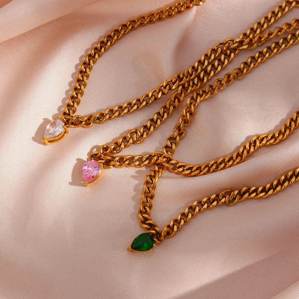 Punk Gold Plated Cuban Necklace