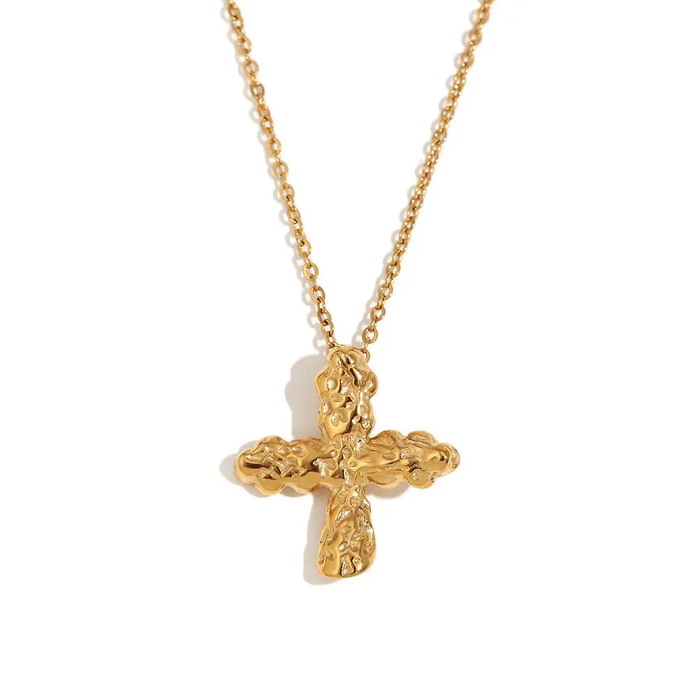 Cross Pendant Waterproof Necklace