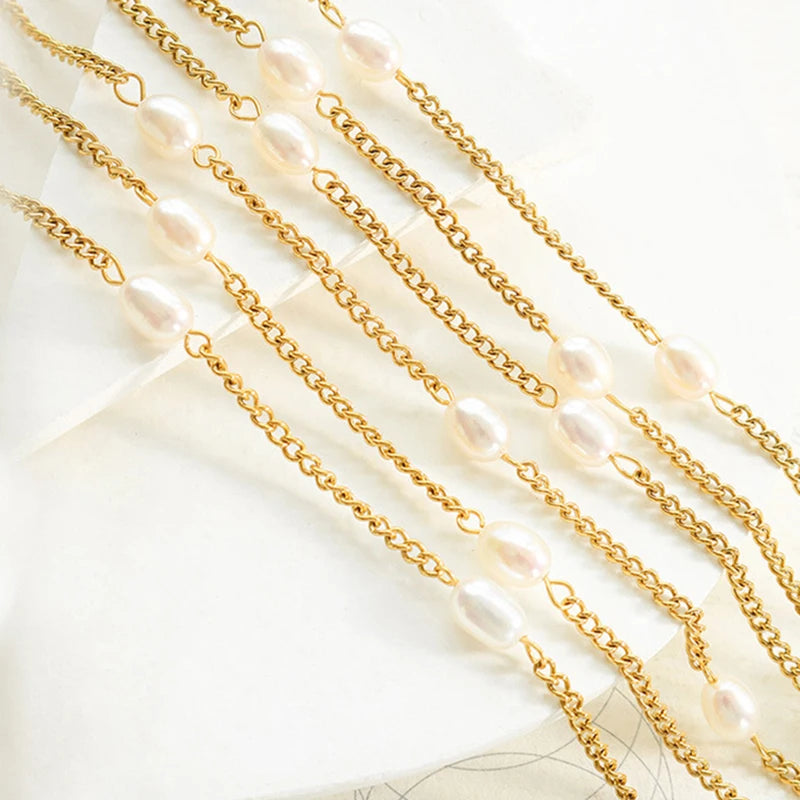 Freshwater Pearl Beads Charm Necklace