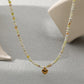 Natural Stone Necklace 18K Gold