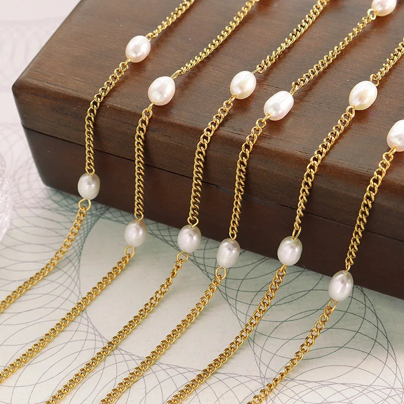 Freshwater Pearl Beads Charm Necklace