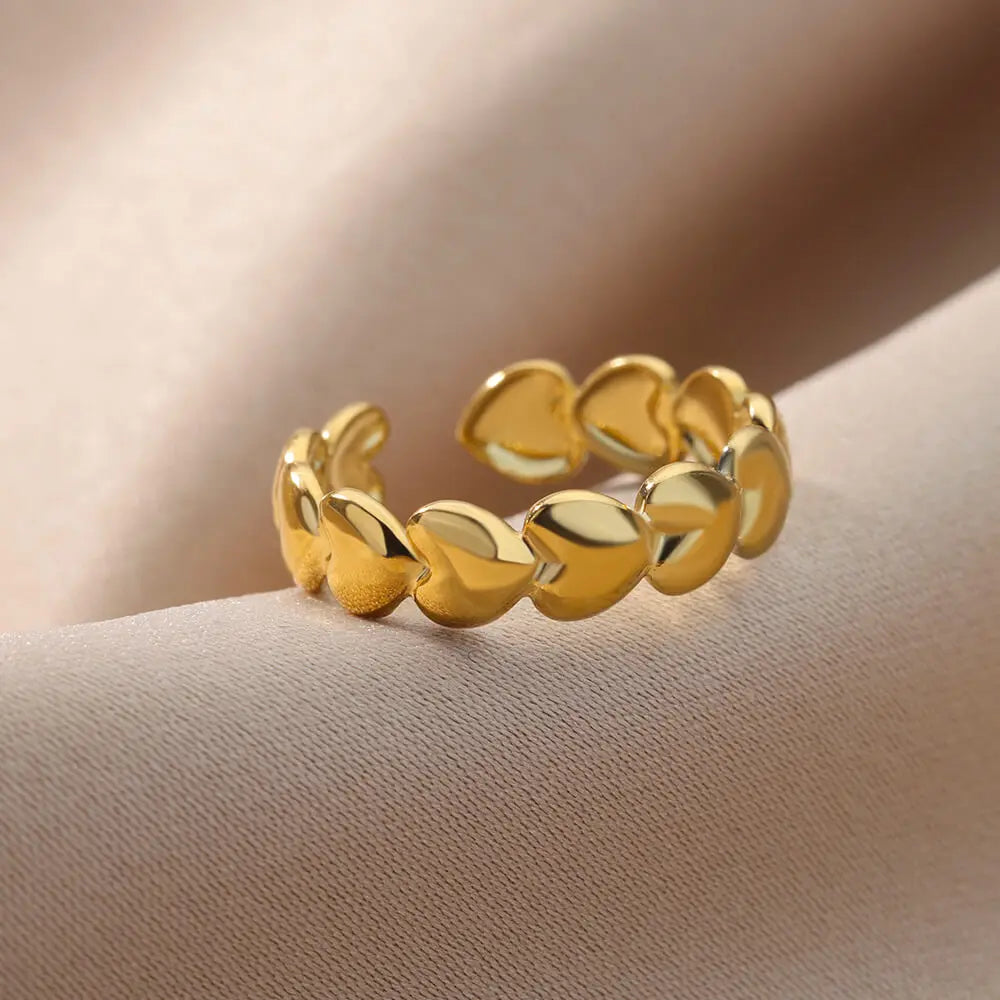 Romantic Heart Rings