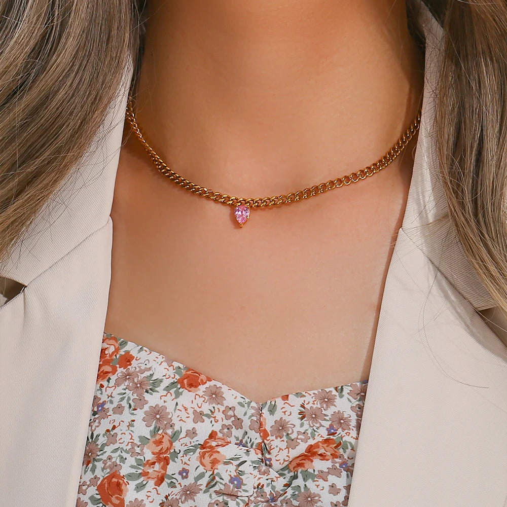 Punk Gold Plated Cuban Necklace