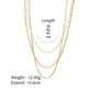 Waterproof 18K Gold Plated Neckalace