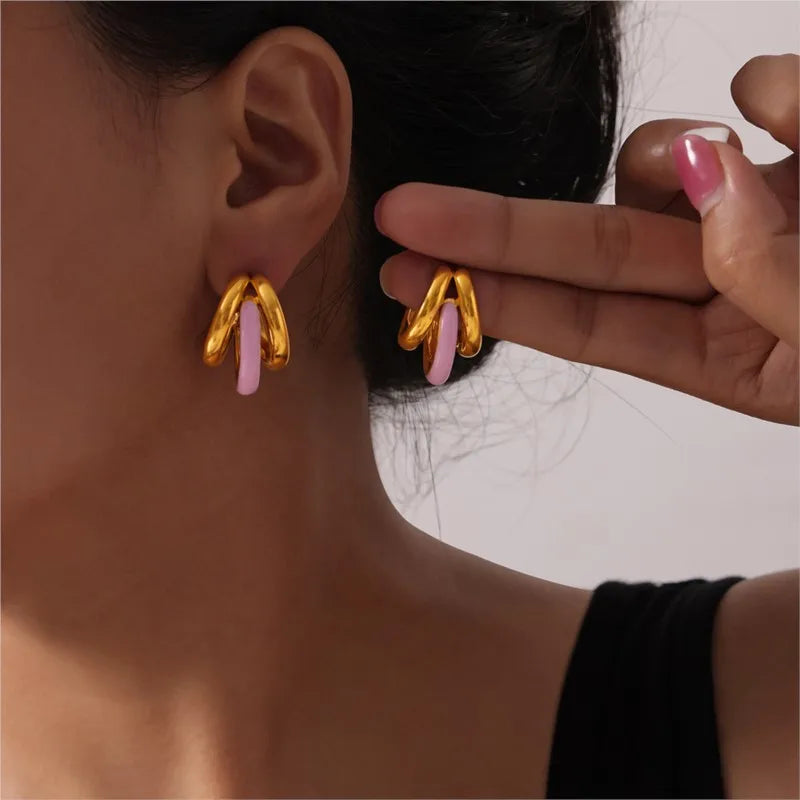 C Shape Earrings