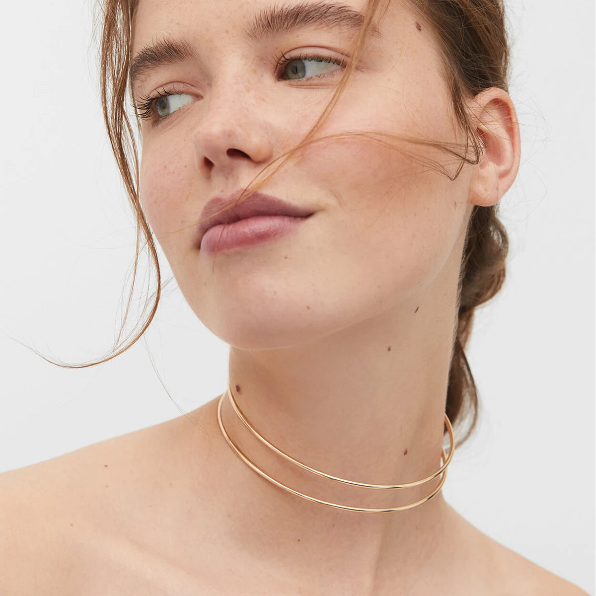 Minimalist Double Line Collar