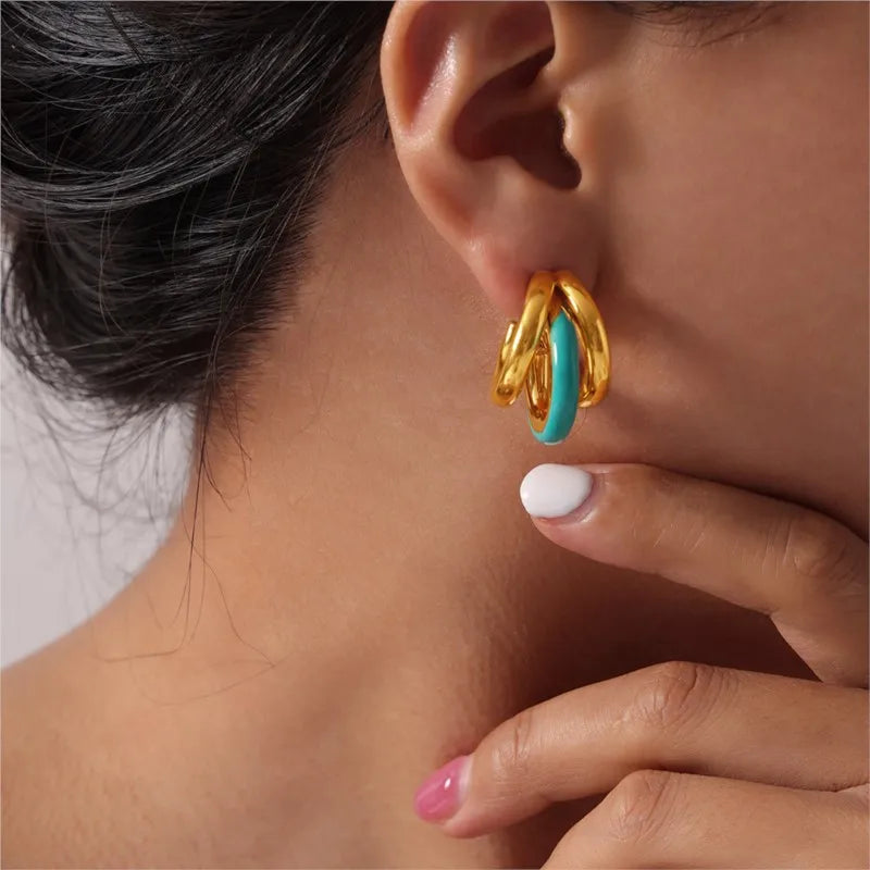 C Shape Earrings