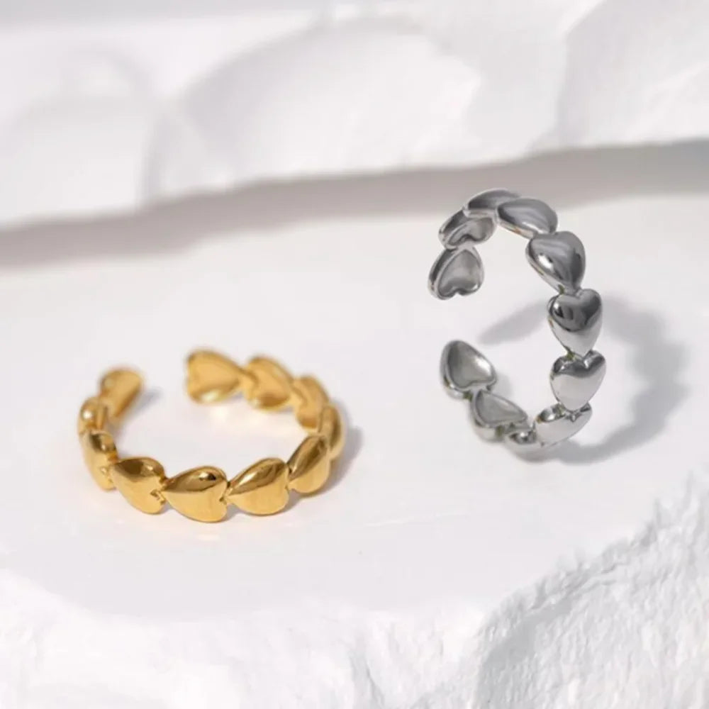 Multi Love Heart Ring