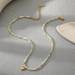 Natural Stone Necklace 18K Gold