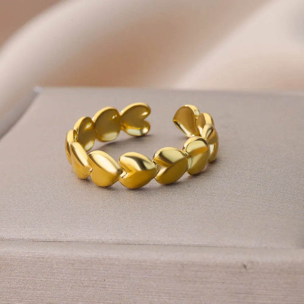 Romantic Heart Rings