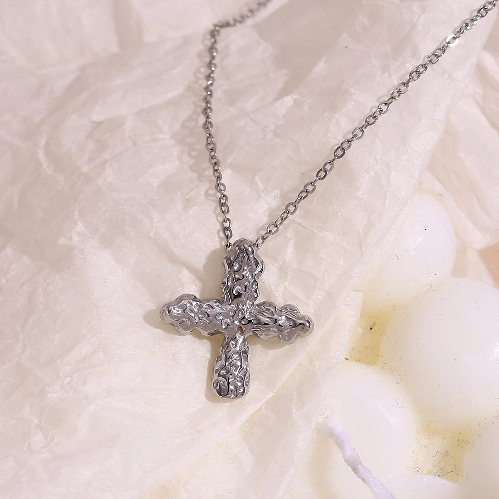 Cross Pendant Waterproof Necklace