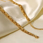 Waterproof 18K Gold Plated Neckalace