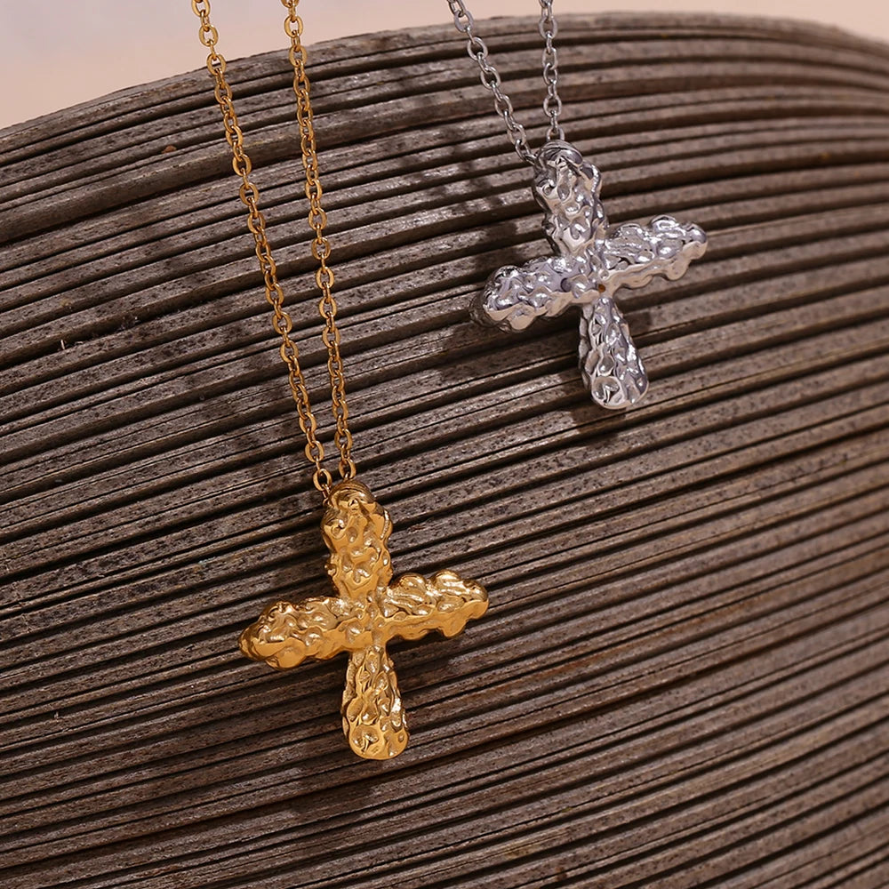 Cross Pendant Waterproof Necklace