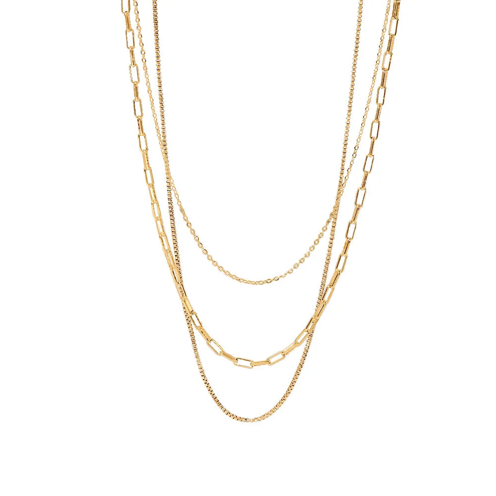 Waterproof 18K Gold Plated Neckalace
