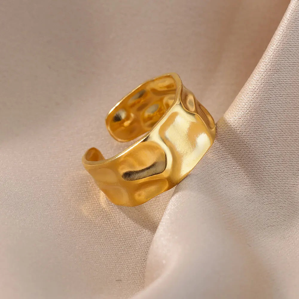 Stainless Steel Irregular Geometric Ring