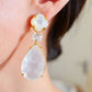 Natural Pearl Long Drop Earrings